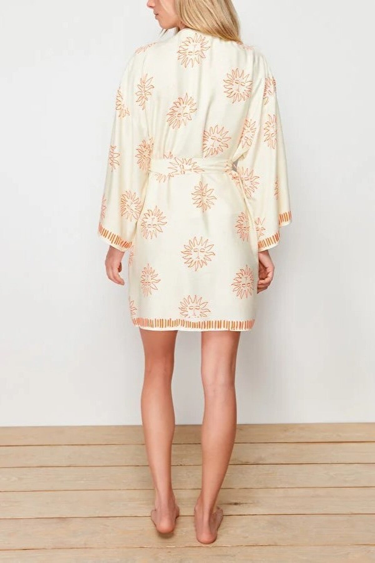 Galaxy Print Viscose Woven Dressing Gown