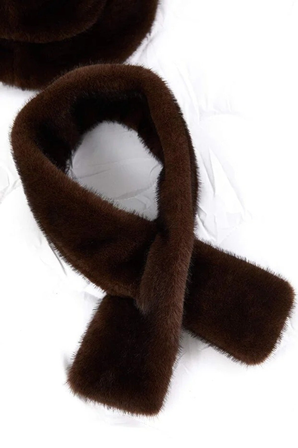 2-Piece Fur Scarf-Hat Knit Set