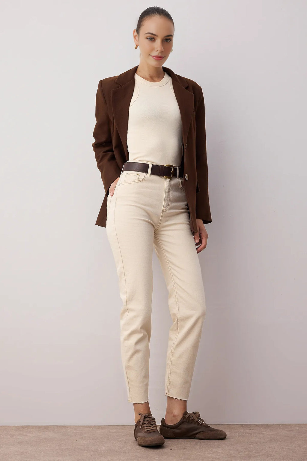 High Waist Slim Mom Jeans