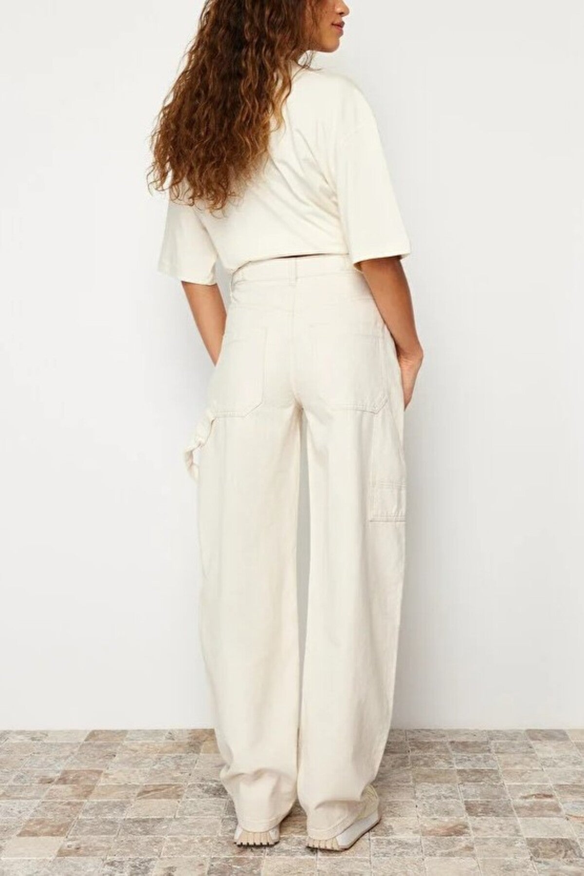 High Waist Carpenter Loose Baggy Jeans