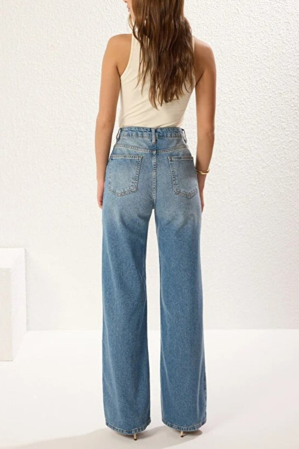 High Waist Wide Leg Jeans