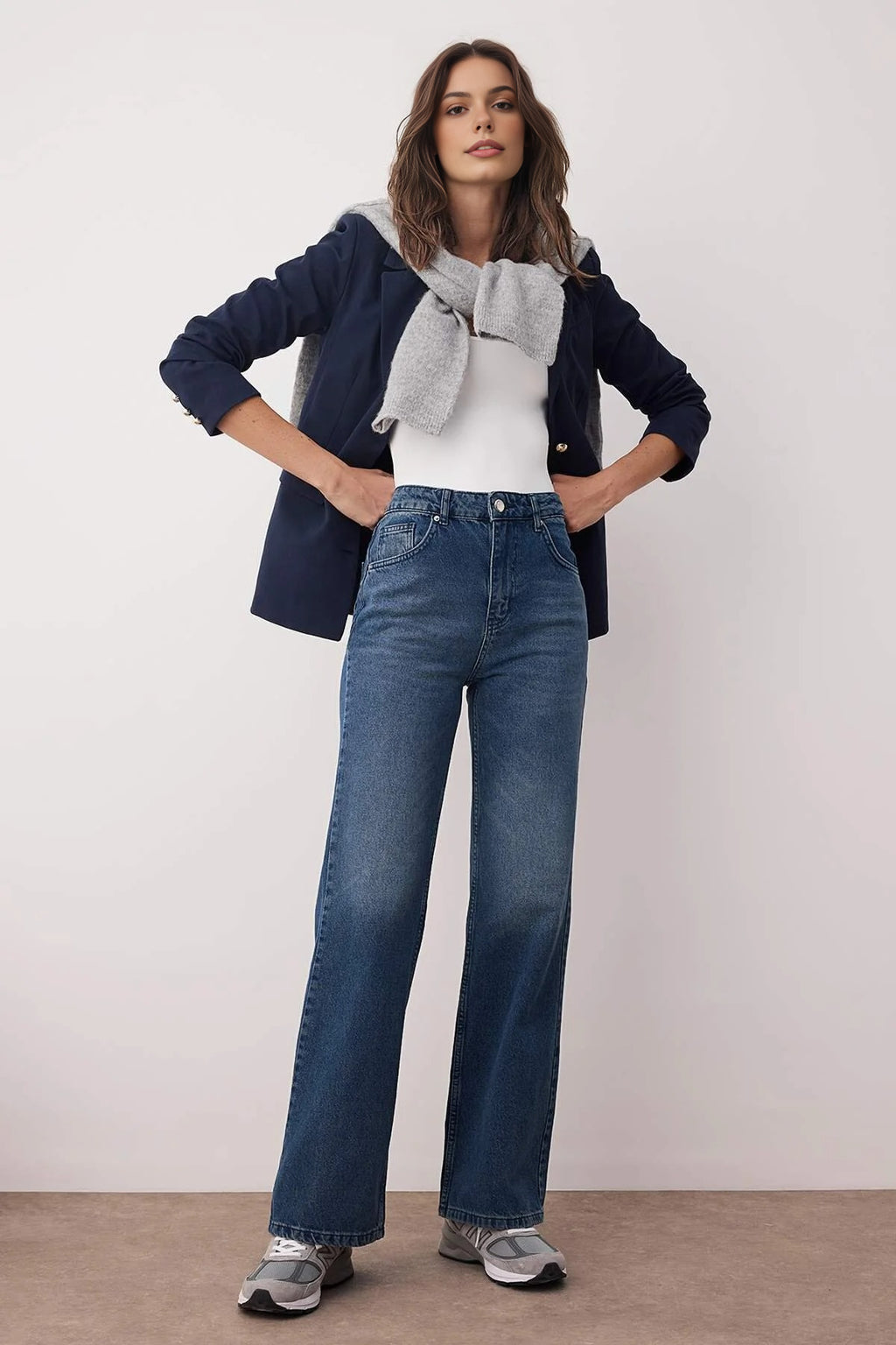 High Waist Wide Leg Jeans