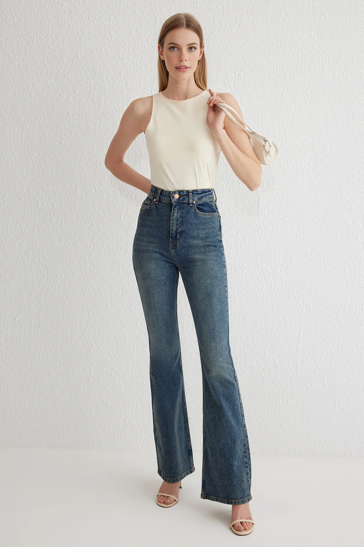 High Waist Flare Jeans