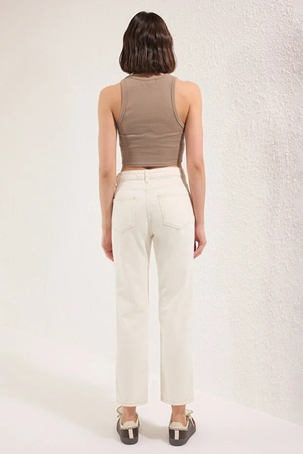 High Waist Straight Cut Jeans