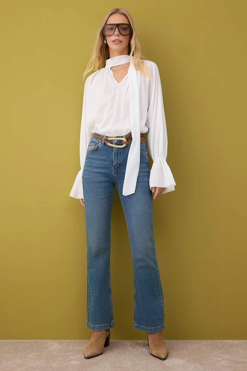 High Waist Flare Jeans