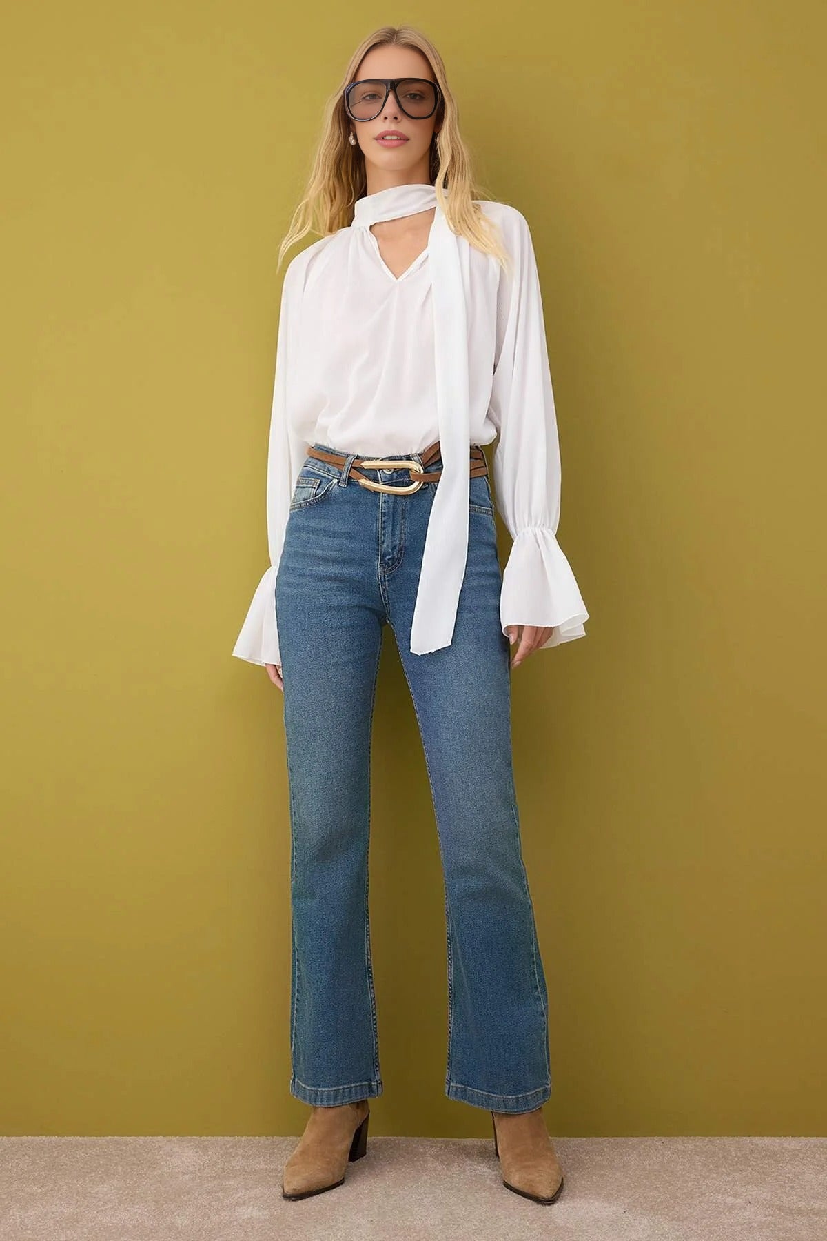 High Waist Flare Jeans