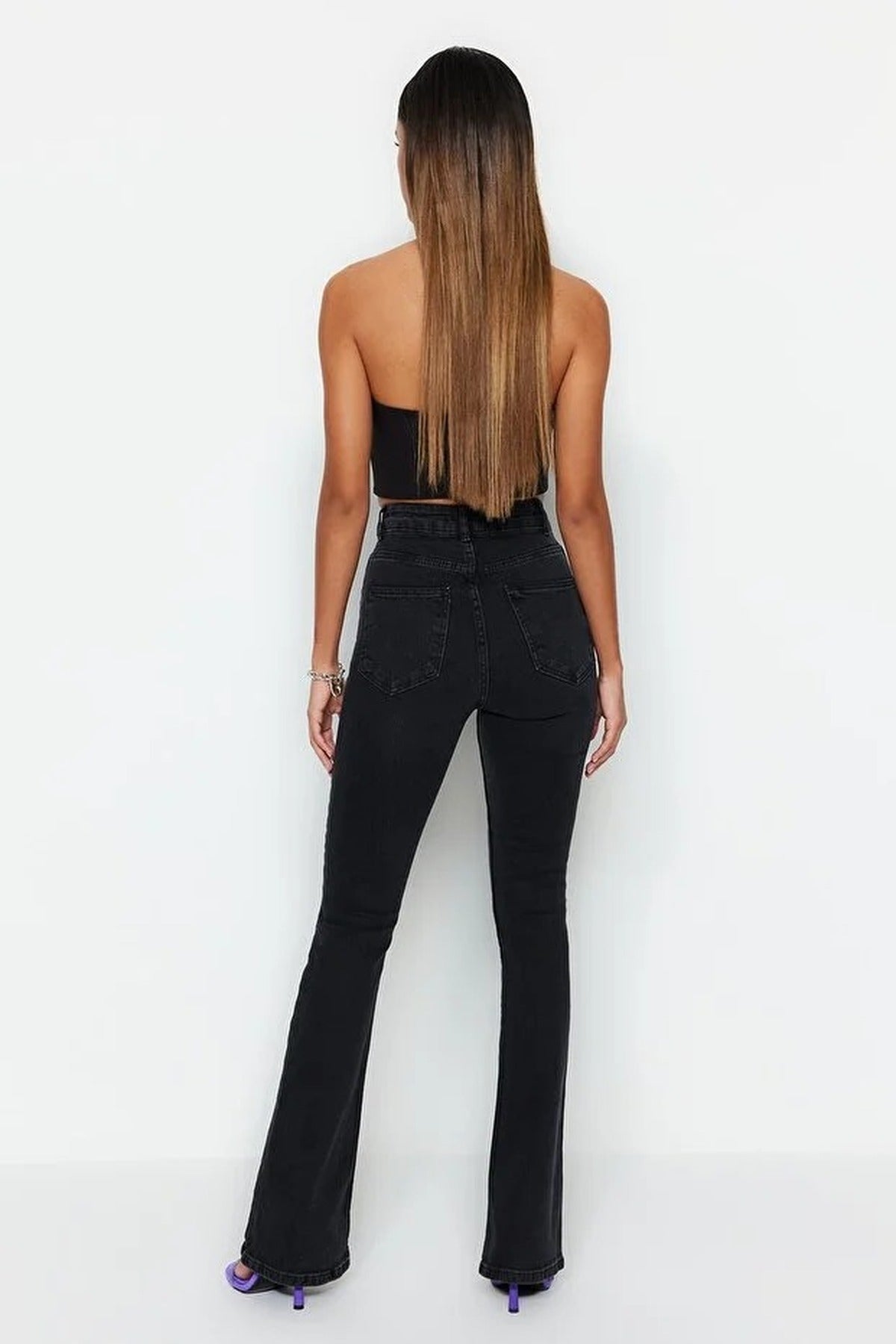 High Waist Comfort Flare Jeans