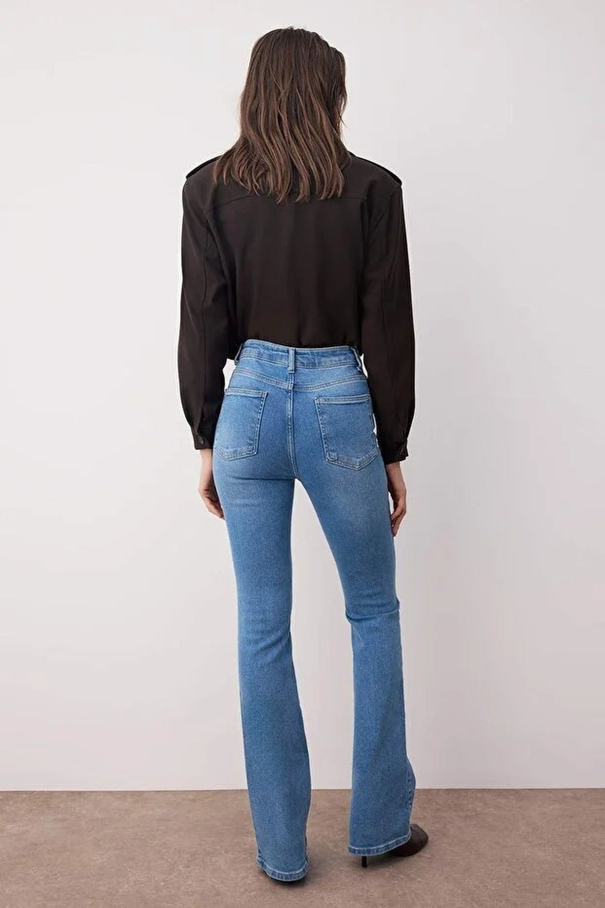 High Waist Comfort Flare Jeans