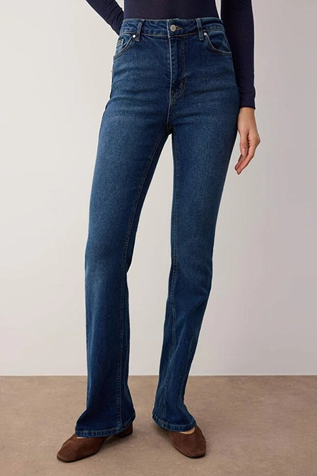 High Waist Comfort Flare Jeans
