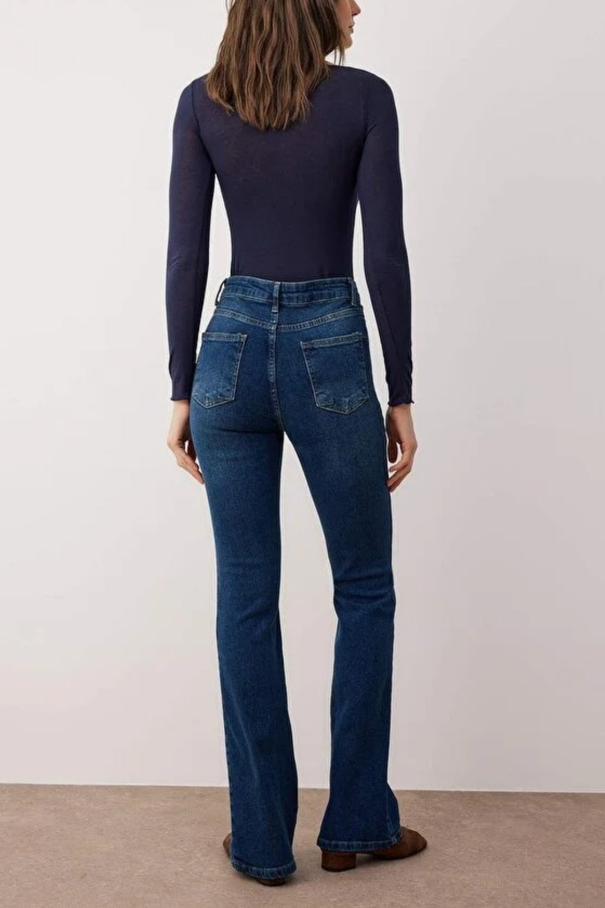 High Waist Comfort Flare Jeans
