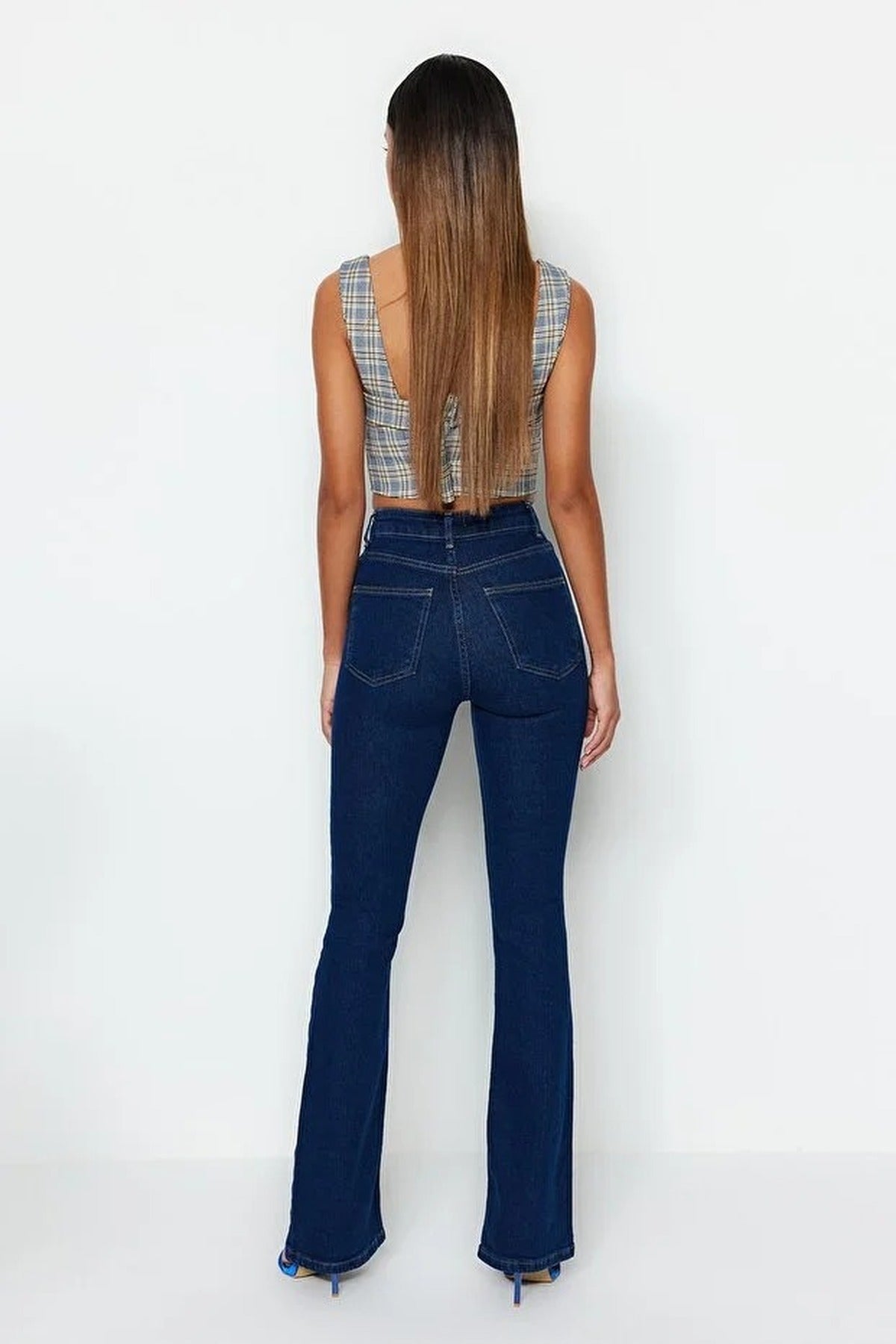 High Waist Comfort Flare Jeans
