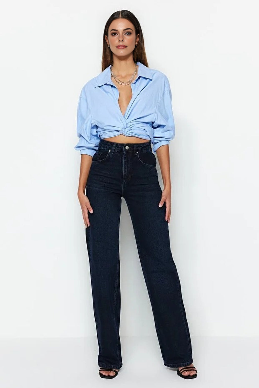 High Waist Wide Leg Jeans