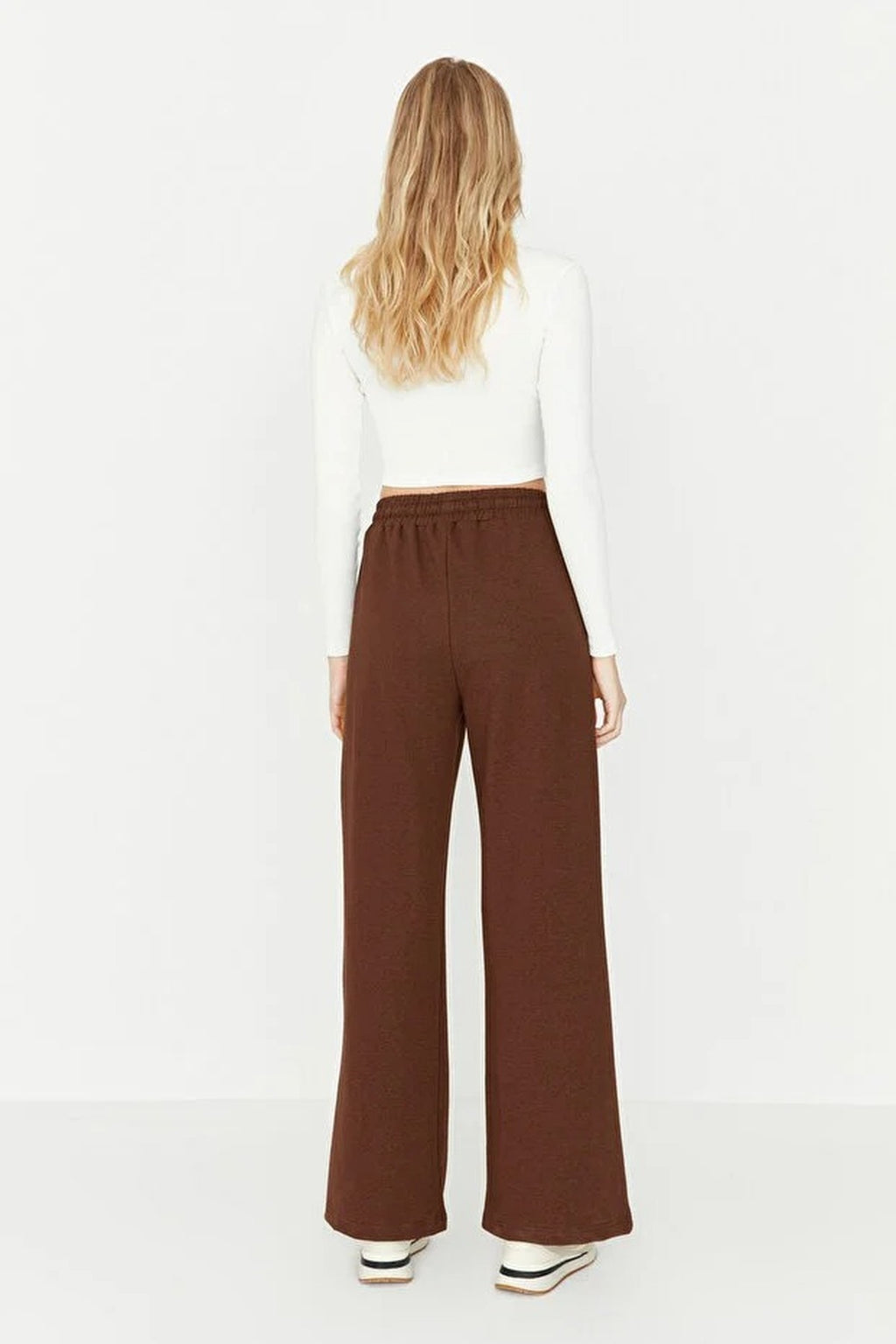 Cotton Wide Leg Thin Knit Jogger