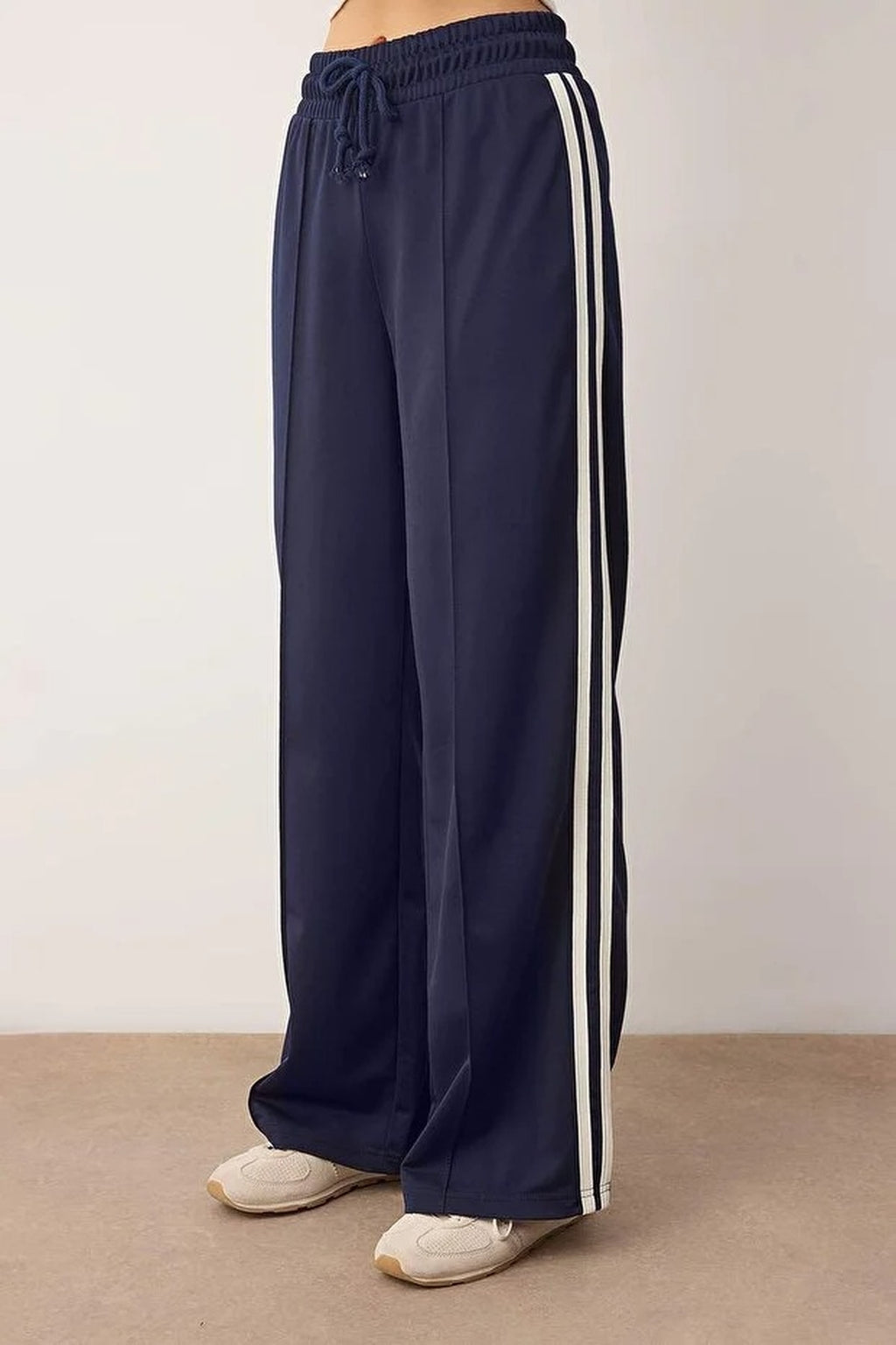 Striped Scuba Fabric Sport Knit Jogger