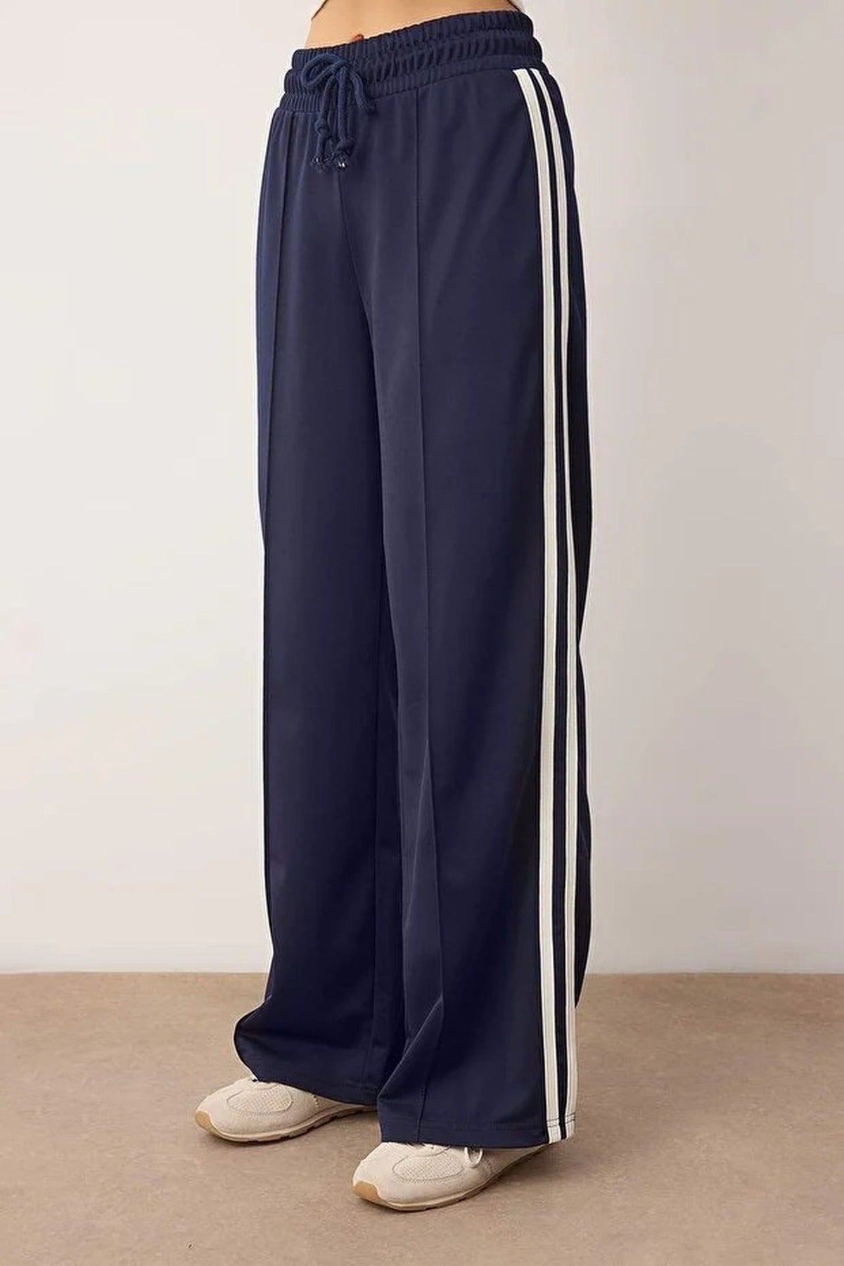 Striped Scuba Fabric Sport Knit Jogger