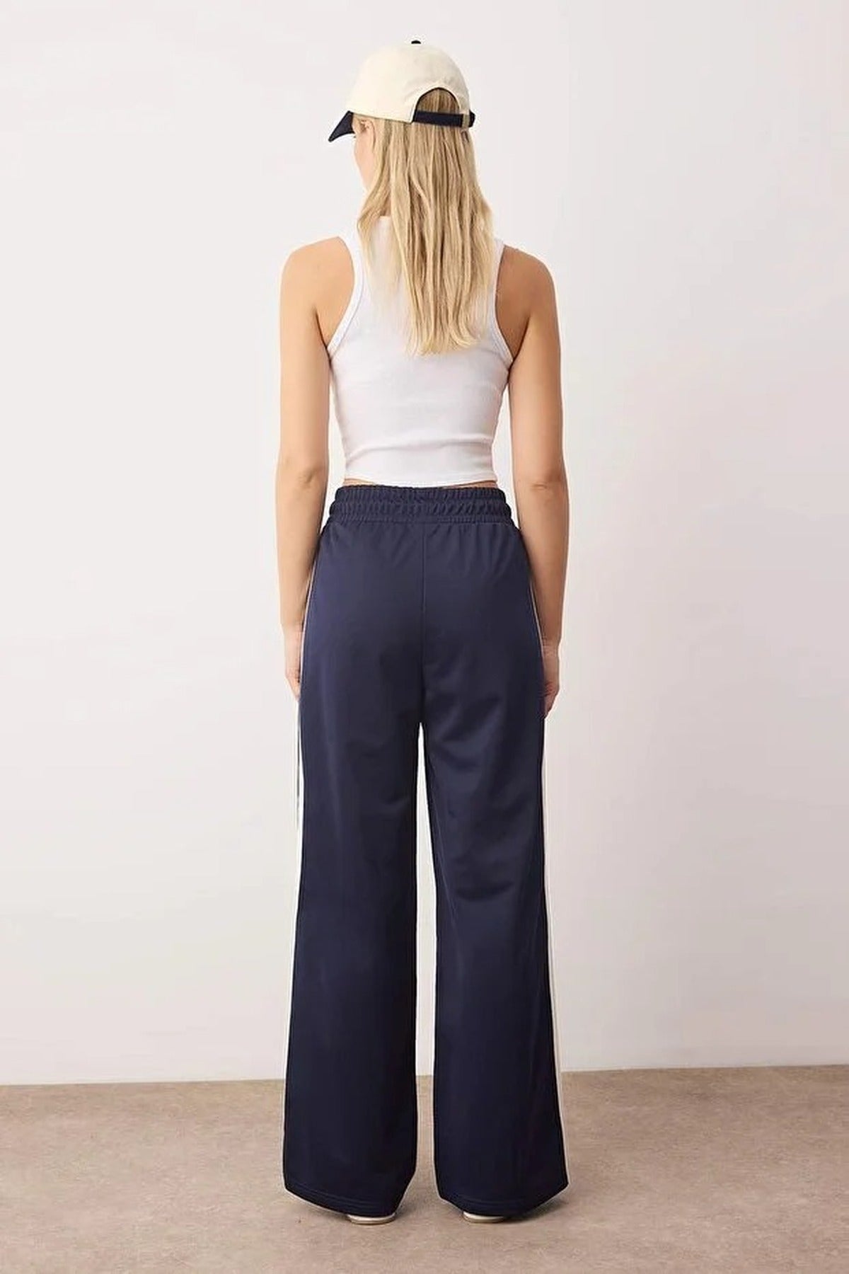 Striped Scuba Fabric Sport Knit Jogger
