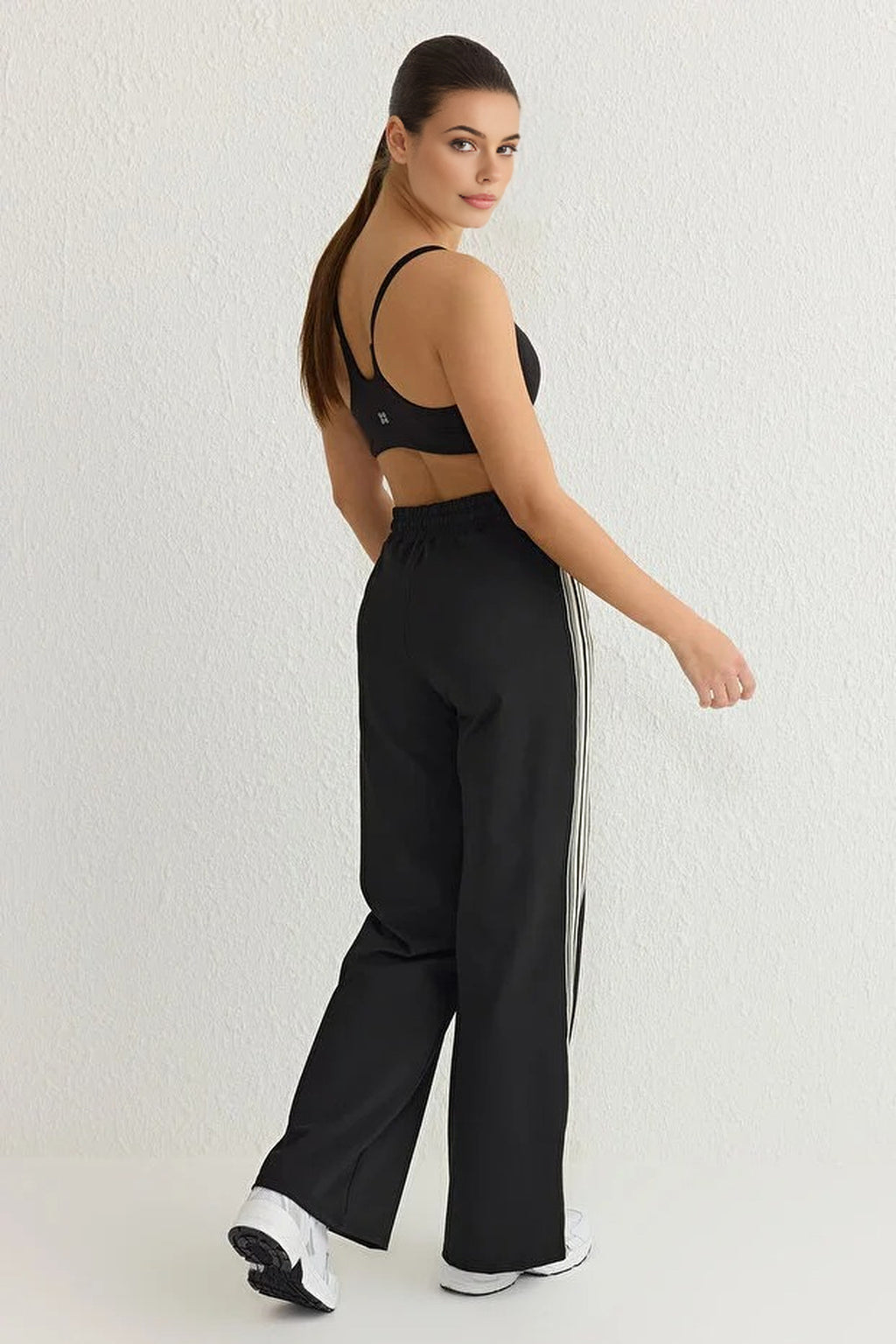Striped Scuba Fabric Sport Knit Jogger