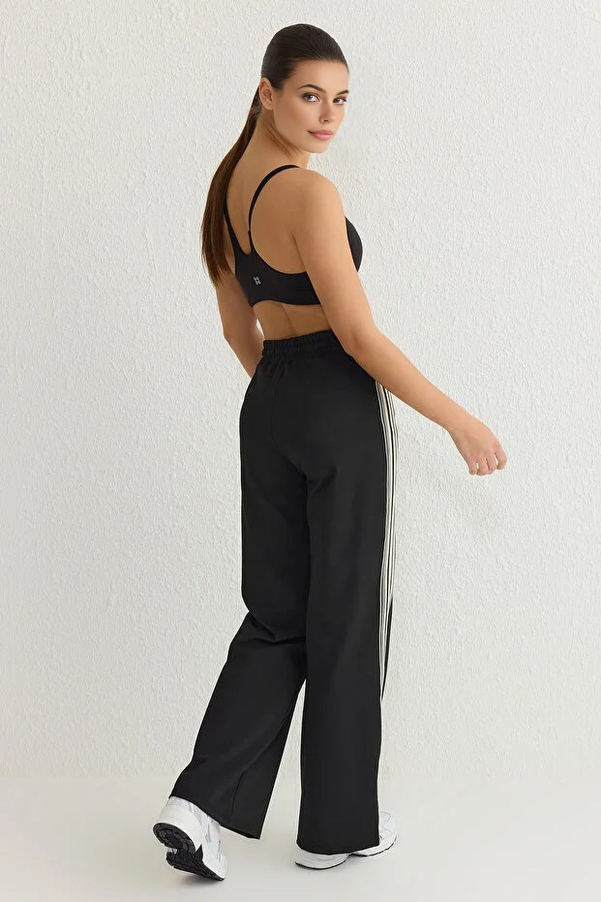 Striped Scuba Fabric Sport Knit Jogger