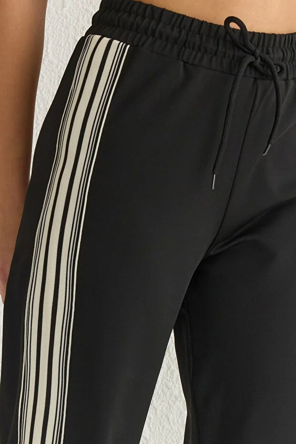Striped Scuba Fabric Sport Knit Jogger
