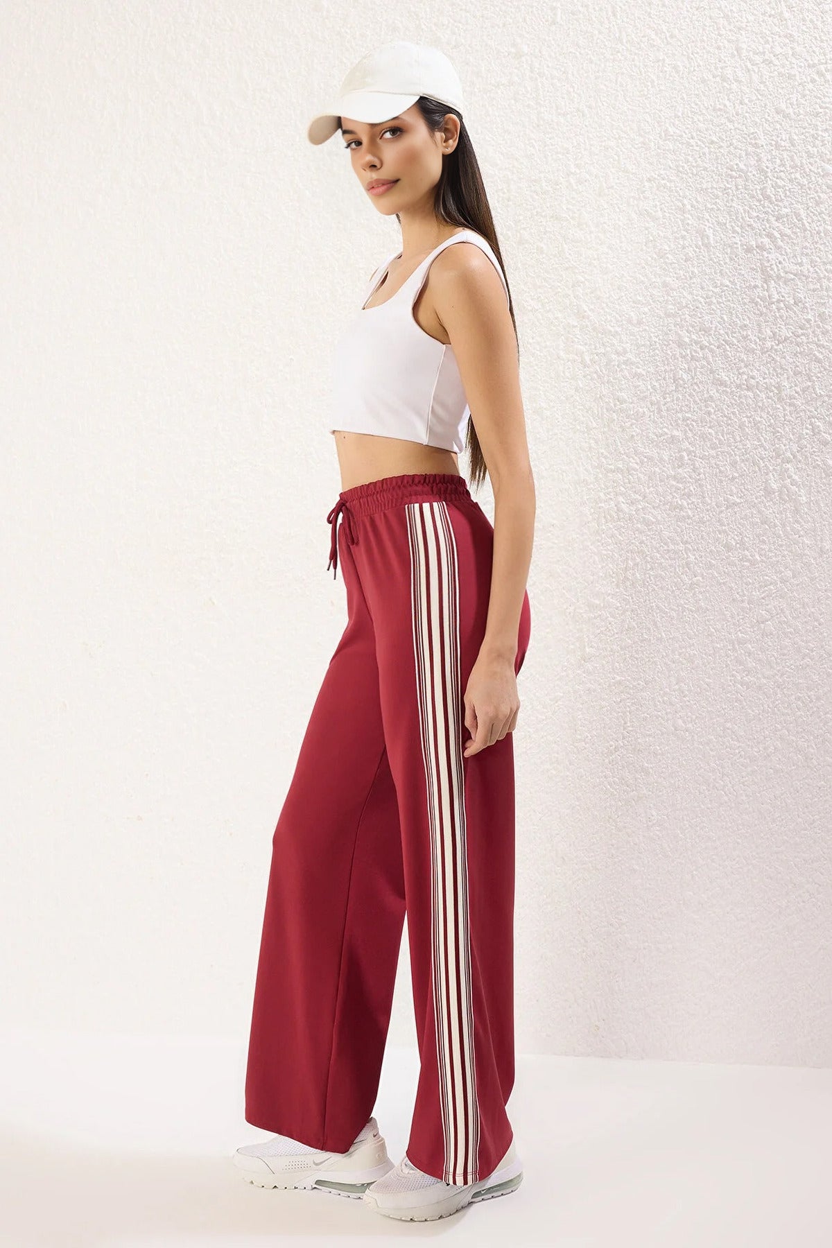 Striped Scuba Fabric Sport Knit Jogger