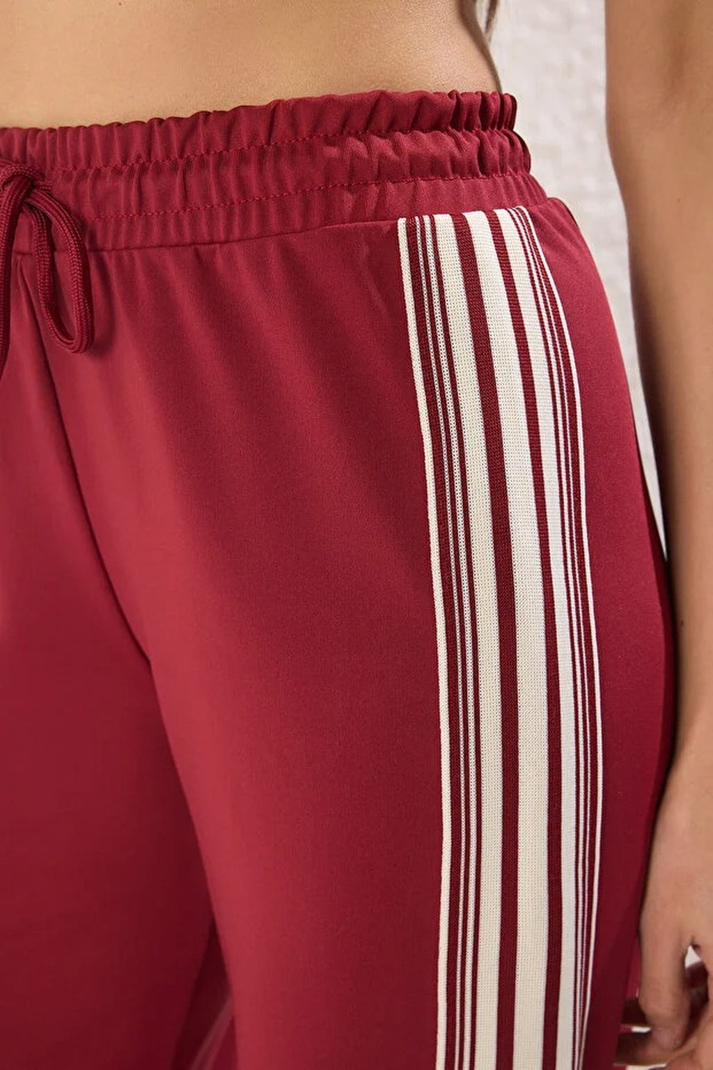 Striped Scuba Fabric Sport Knit Jogger