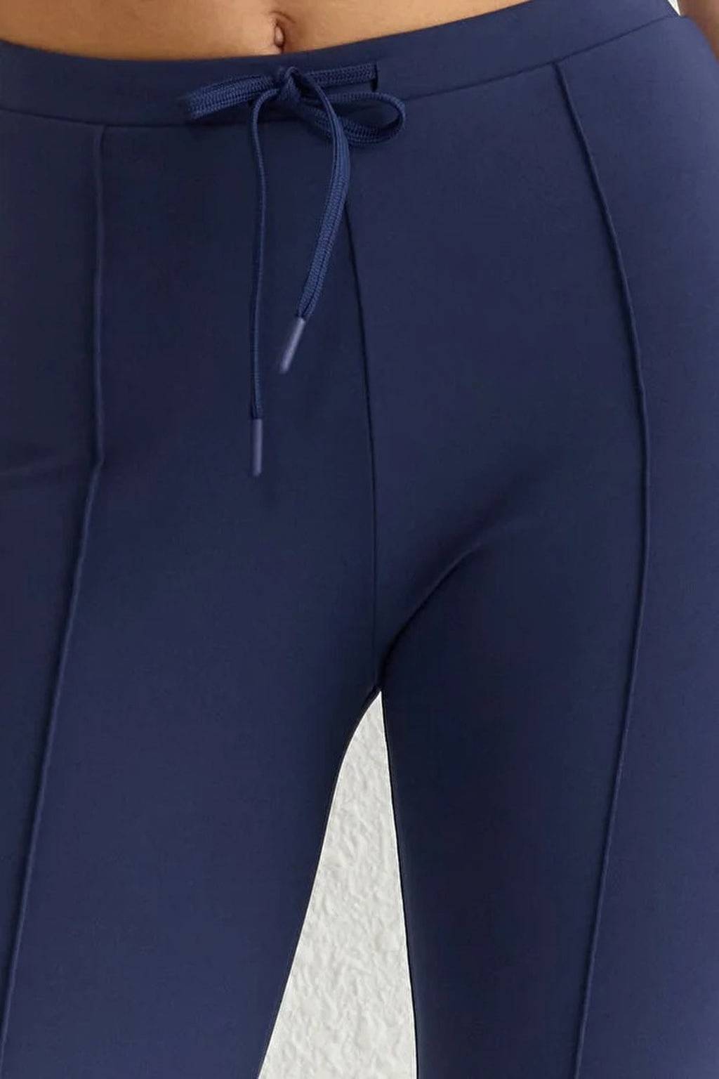 Scuba Fabric Knitted Jogger with Tie Detail