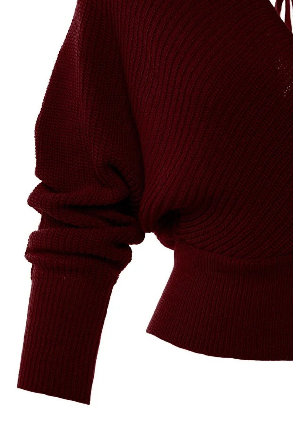 Wrap Front Knitted Jumper