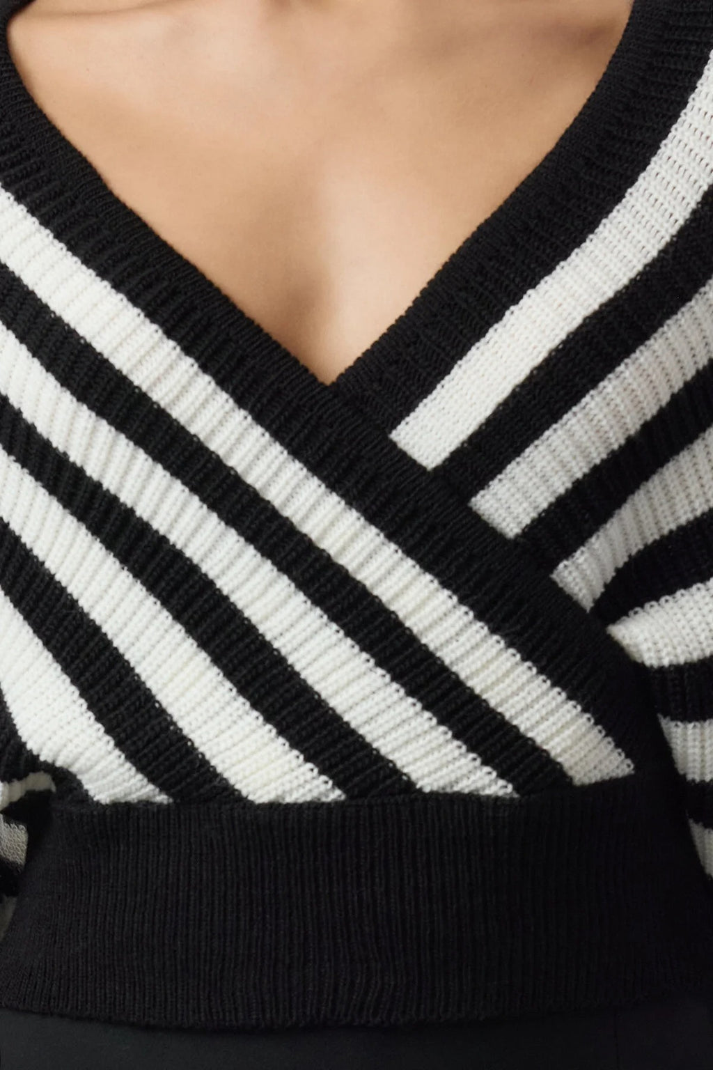 Wrap Front Knitted Jumper