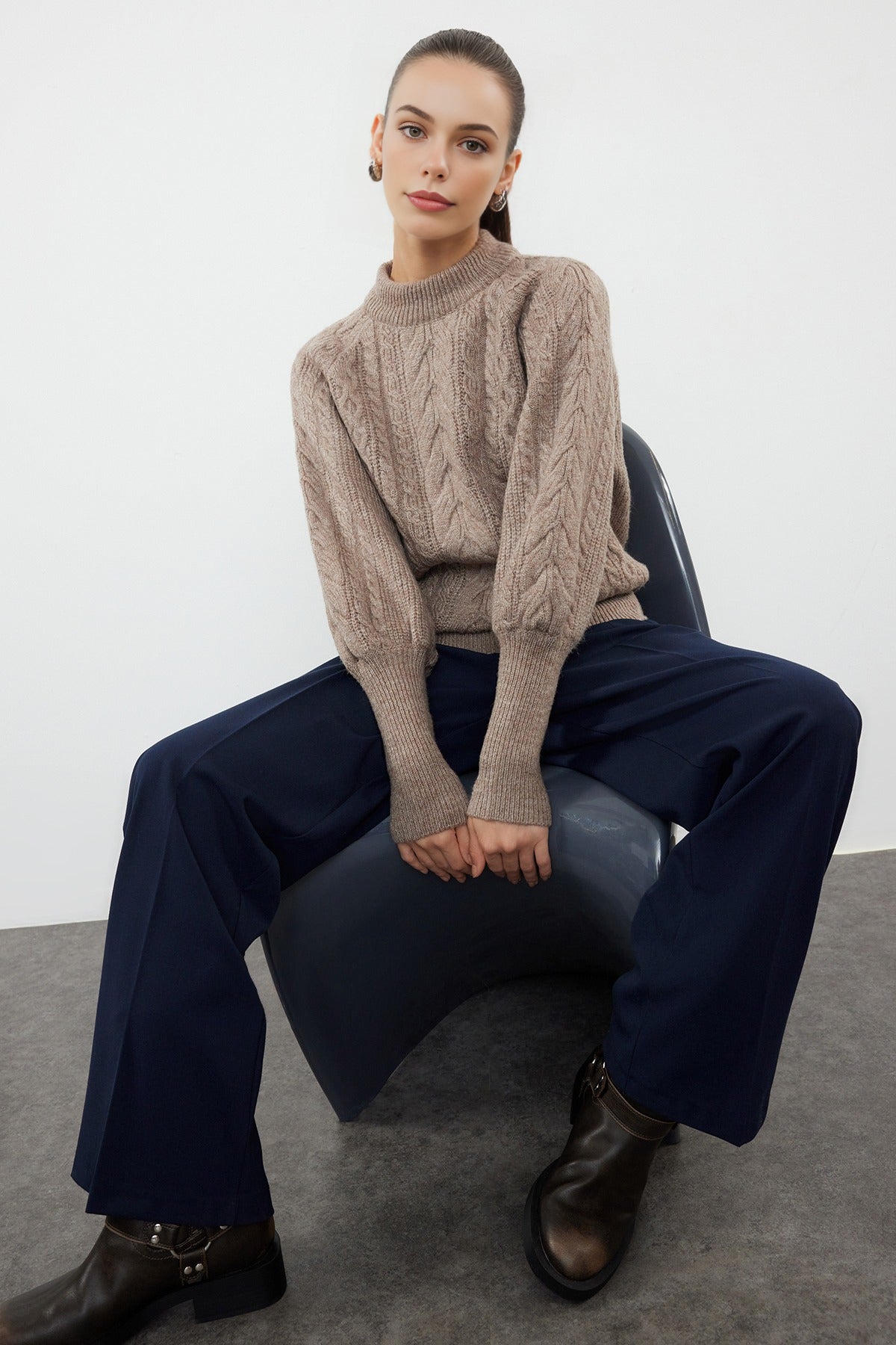 Soft Textured Knit Sweater