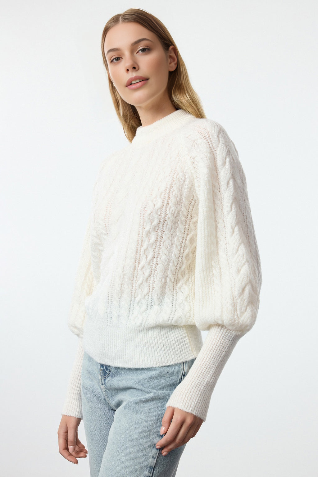 Soft Textured Knit Sweater