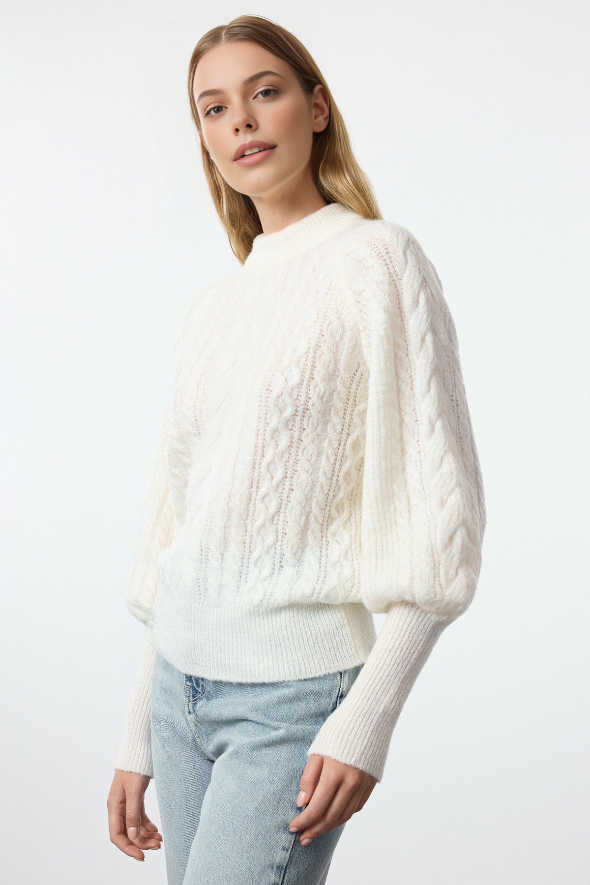 Soft Textured Knit Sweater