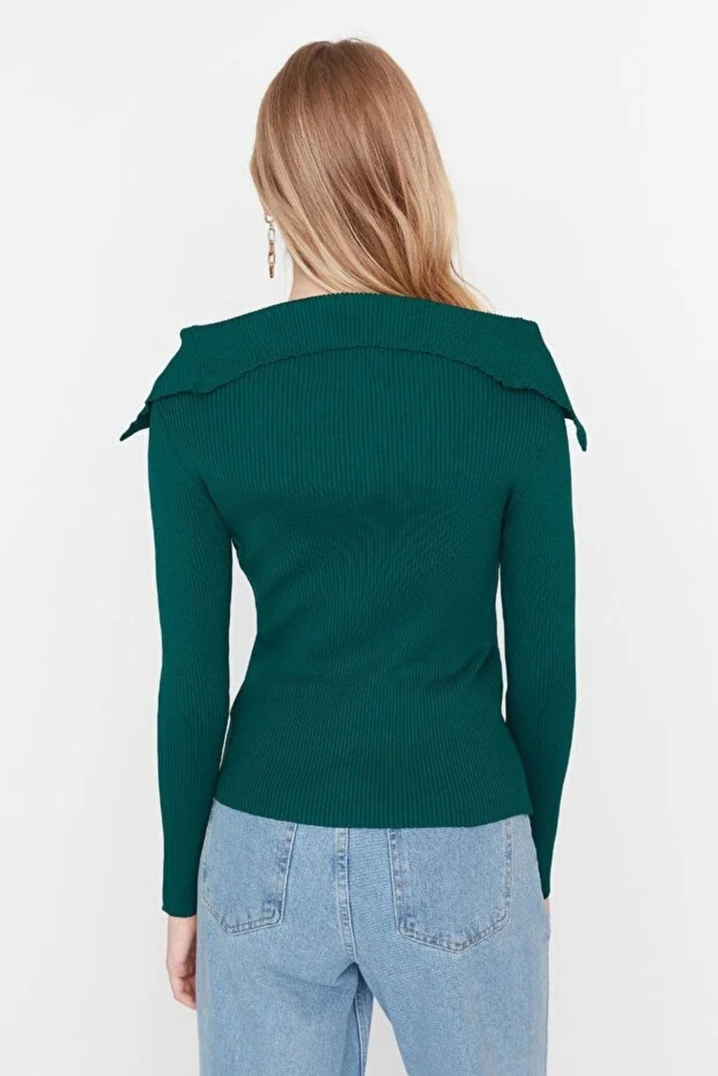 Carmen Collar Knit Sweater