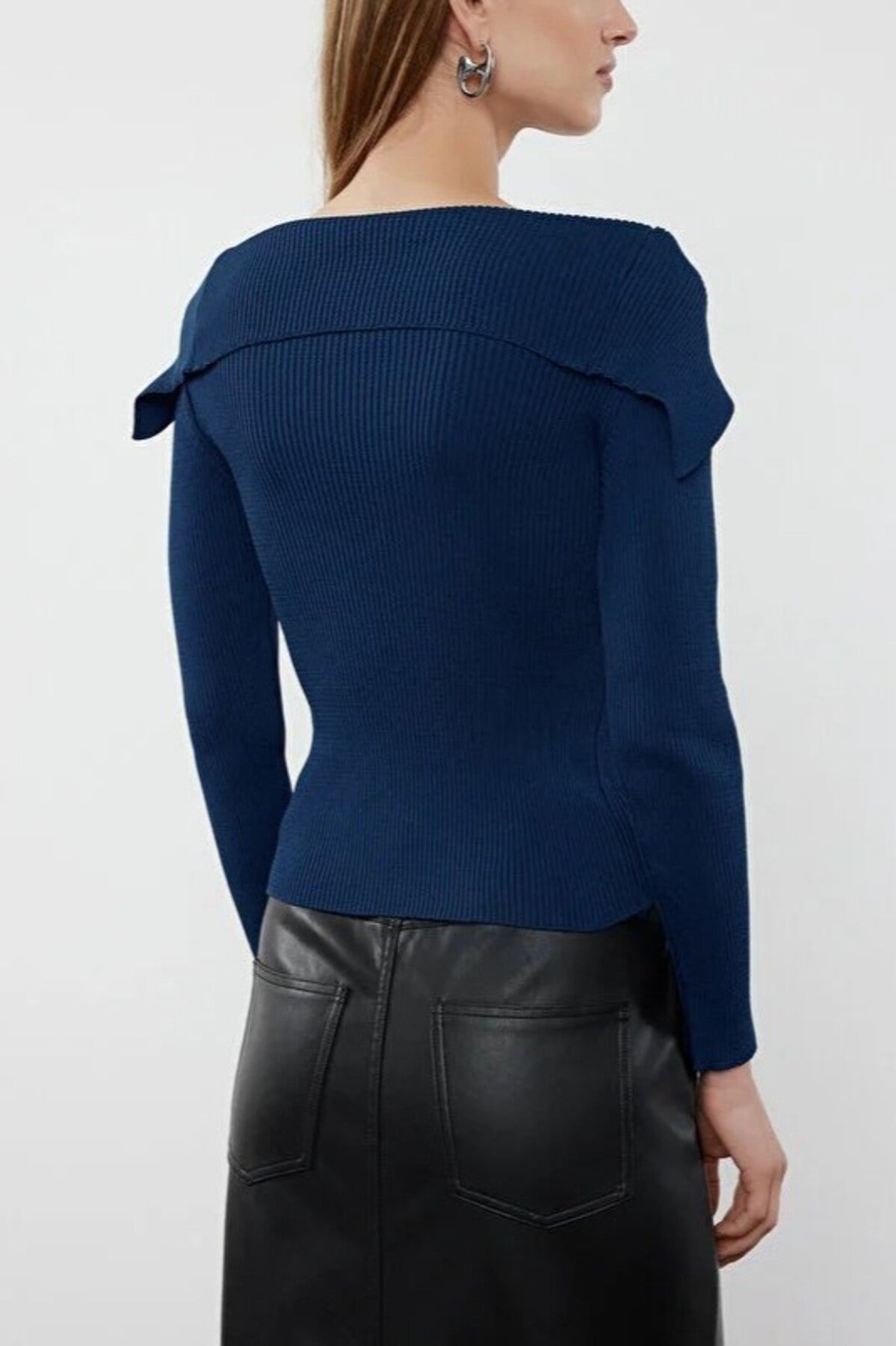 Carmen Collar Knit Sweater