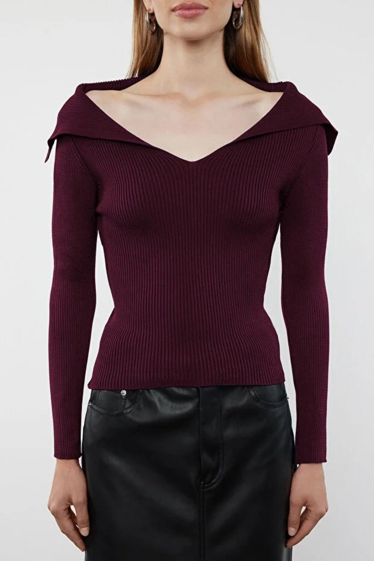 Carmen Collar Knit Sweater
