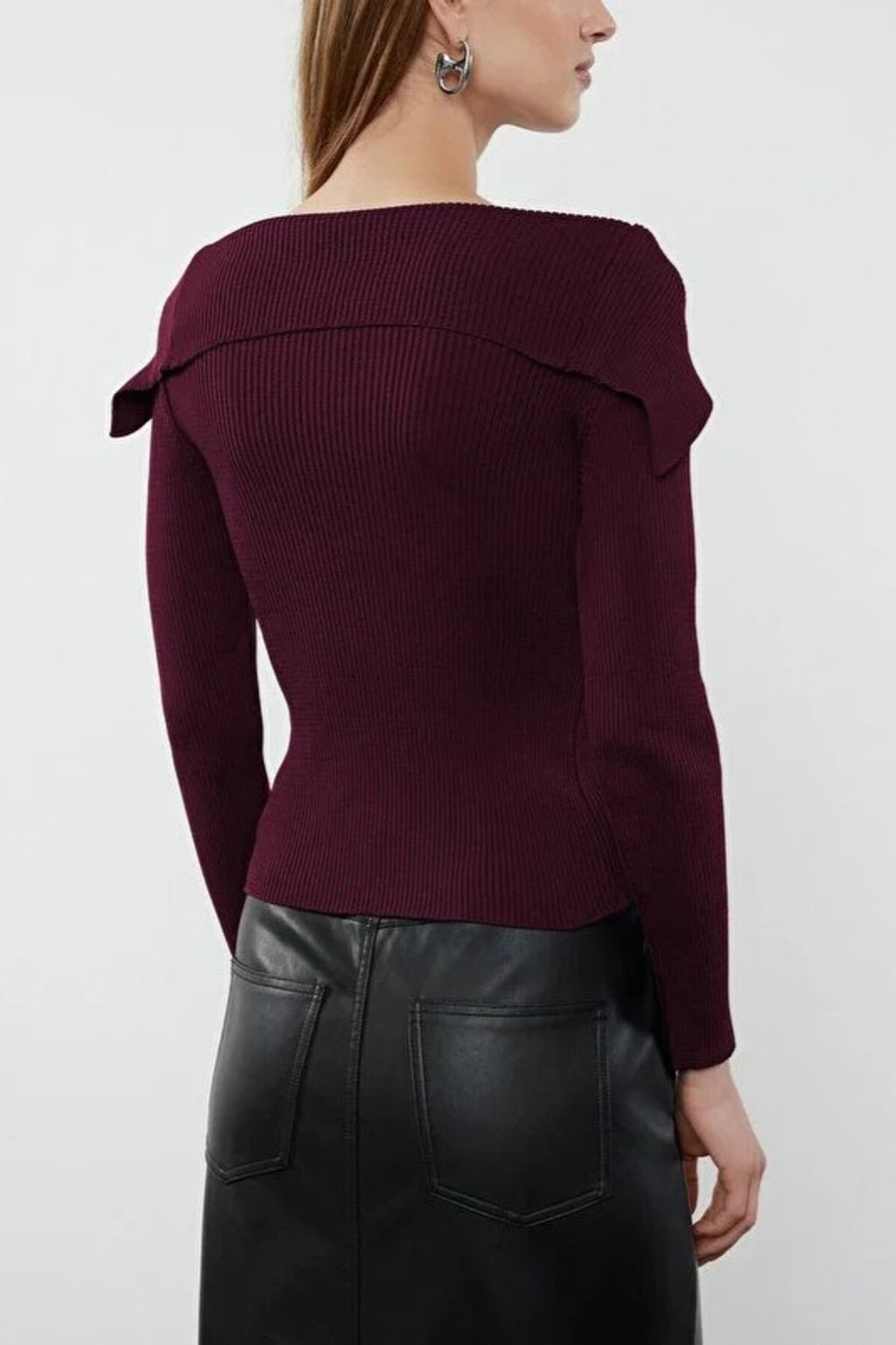 Carmen Collar Knit Sweater