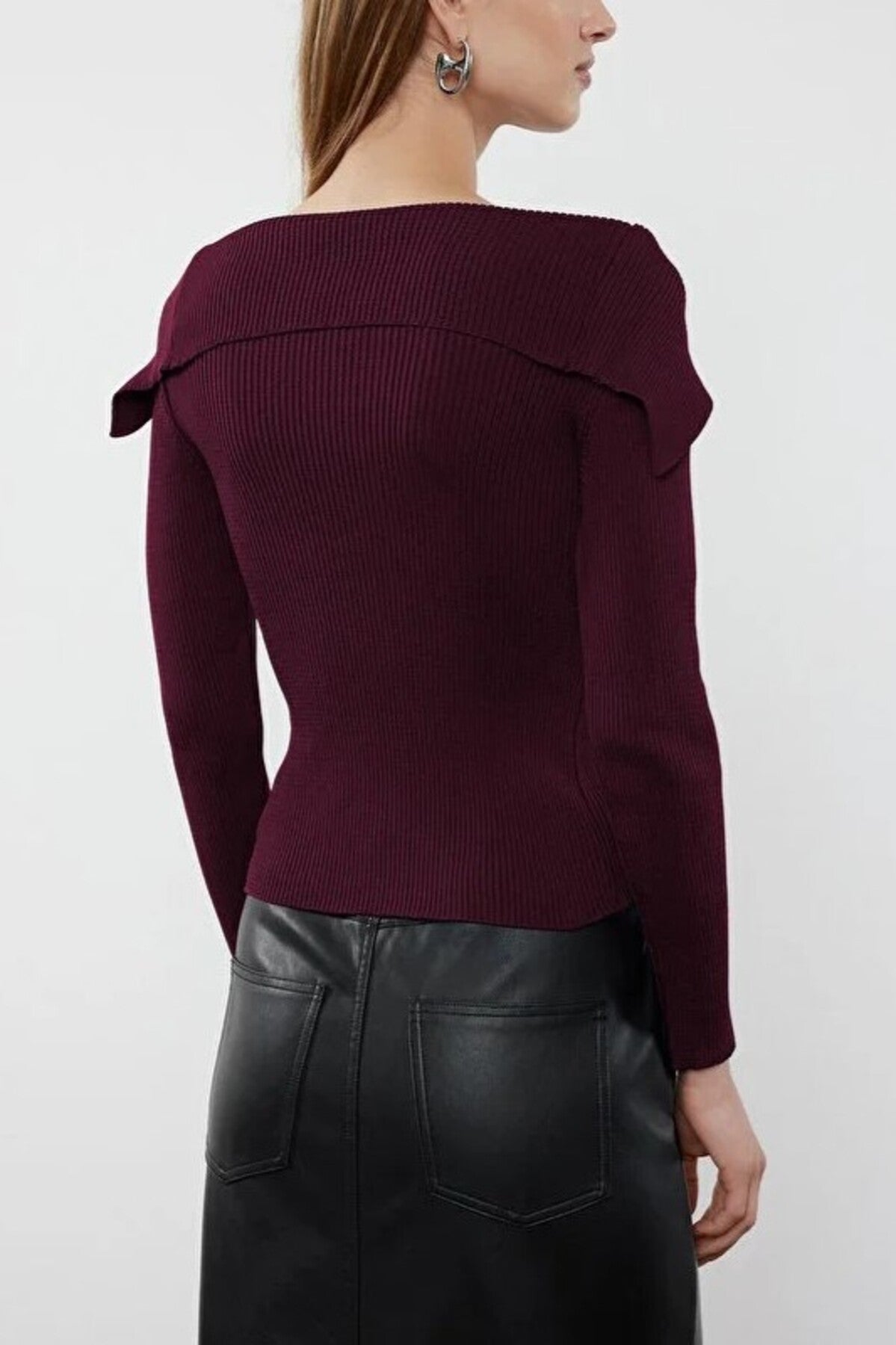 Carmen Collar Knit Sweater