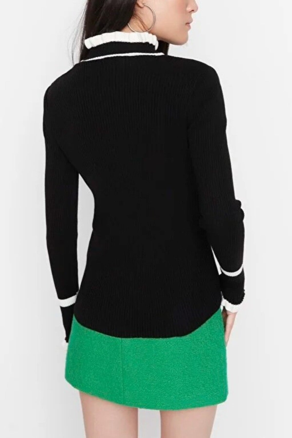 Color Block Knit Sweater