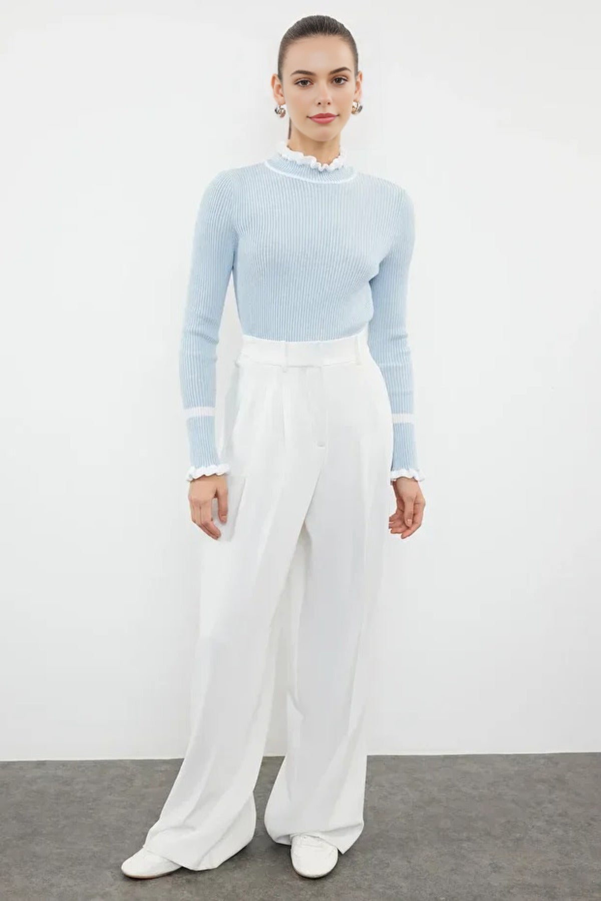 Color Block Knit Sweater