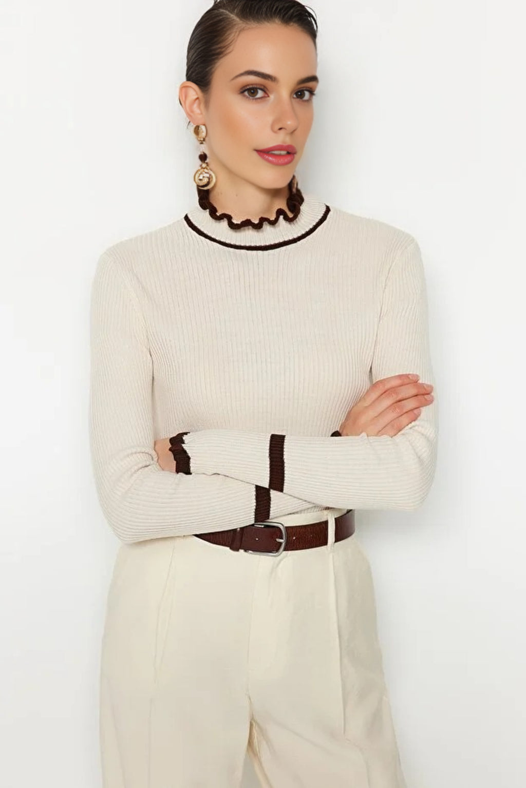 Color Block Knit Sweater