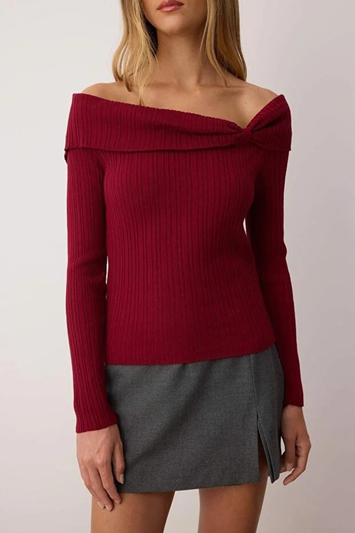 Carmen Collar Knit Sweater