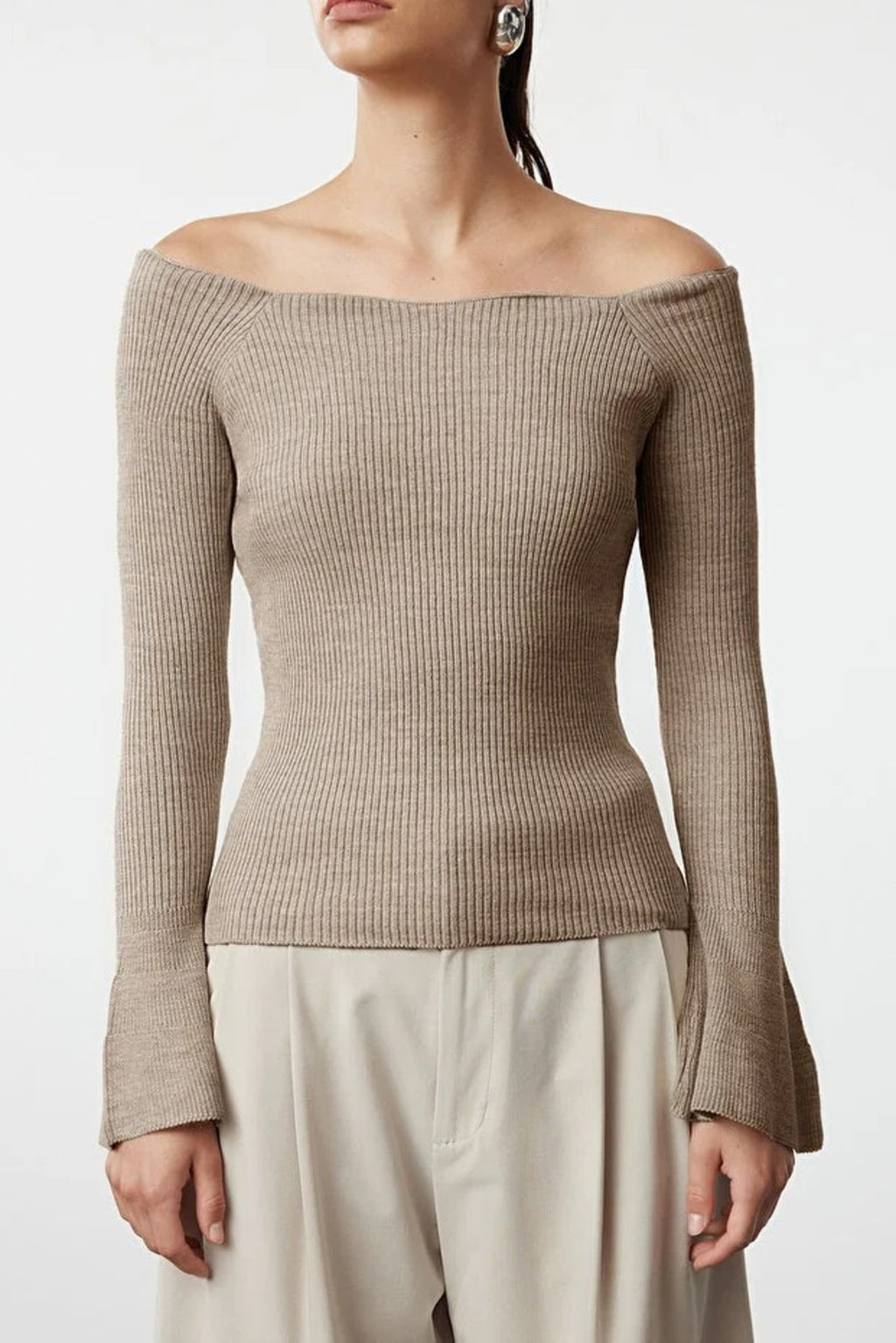Carmen Collar Knit Sweater