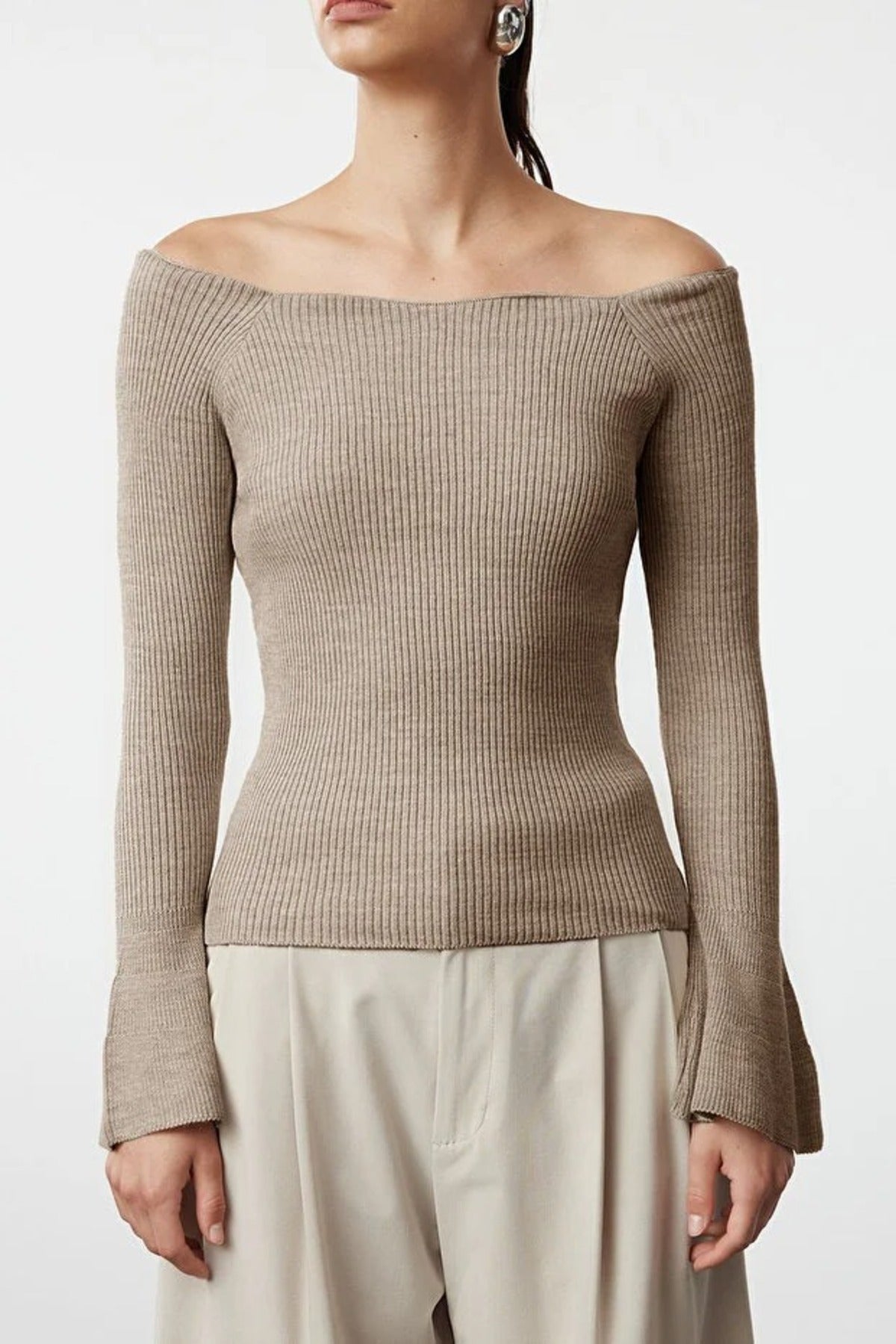 Carmen Collar Knit Sweater