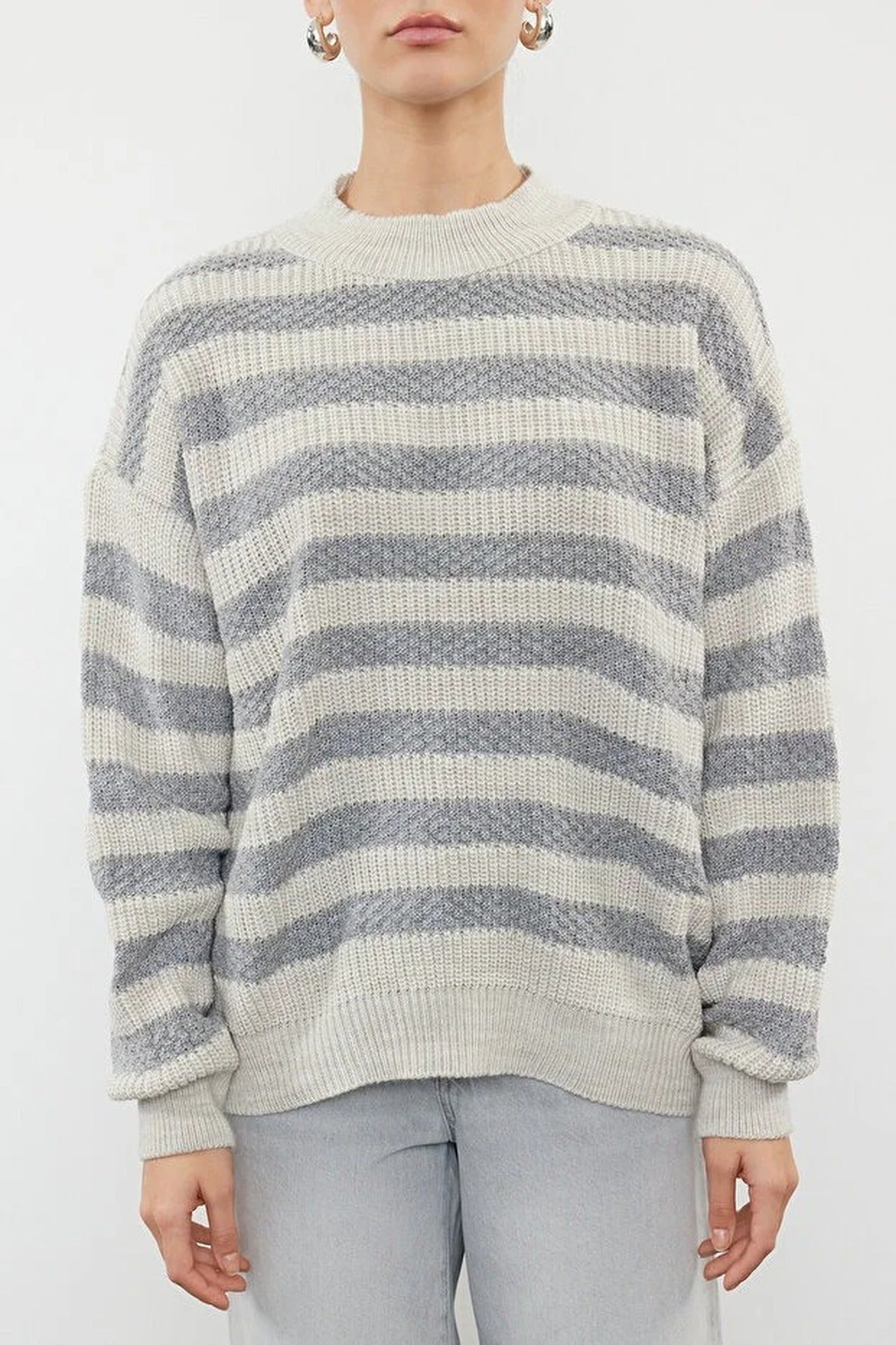 Striped Knit Sweater