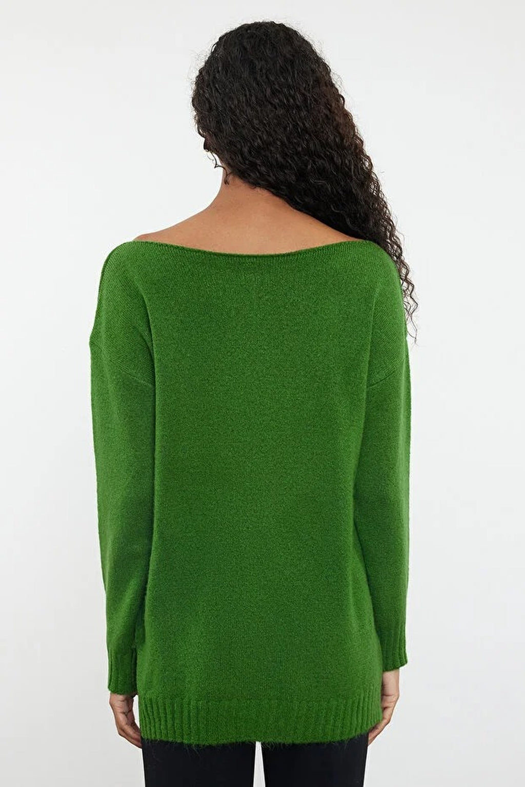Boat Neck Basic Knit Sweater