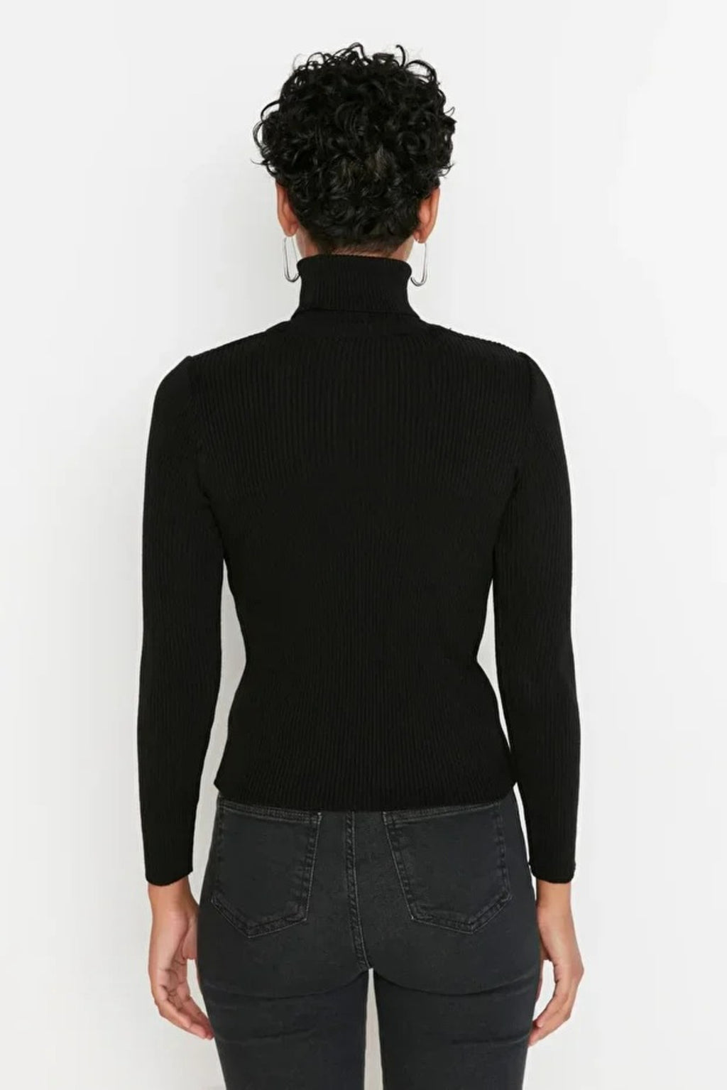 Basic Turtleneck Knit Sweater