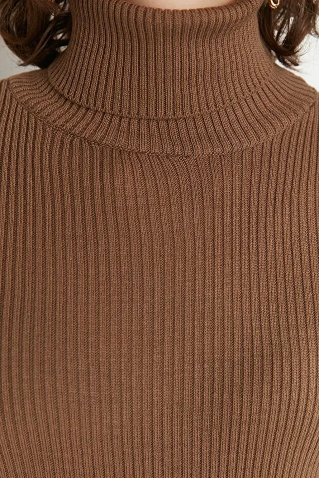 Basic Turtleneck Knit Sweater