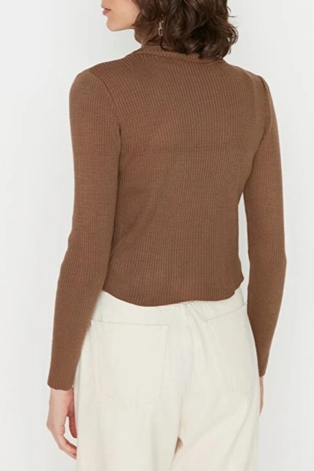 Basic Turtleneck Knit Sweater