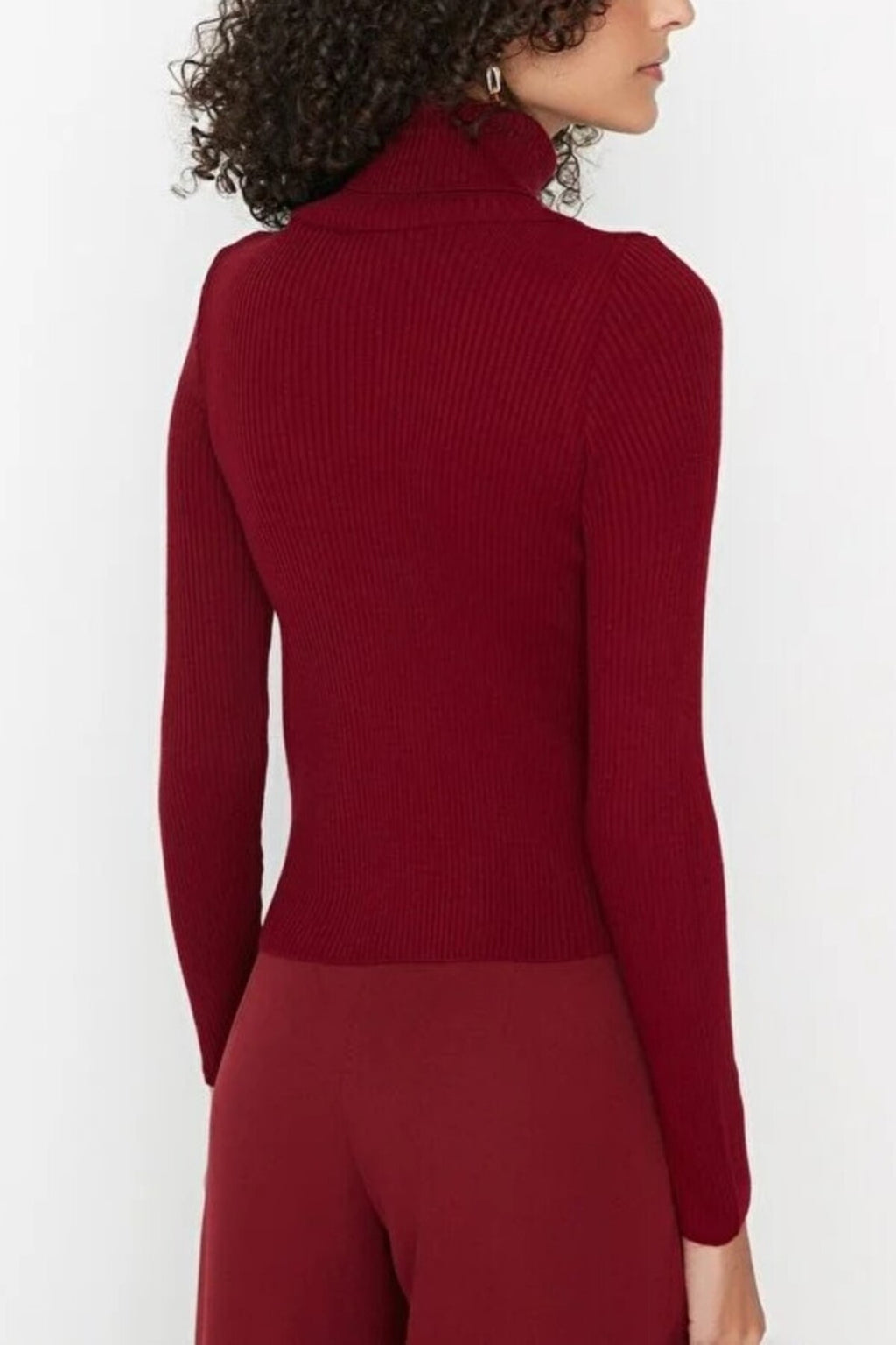 Basic Turtleneck Knit Sweater