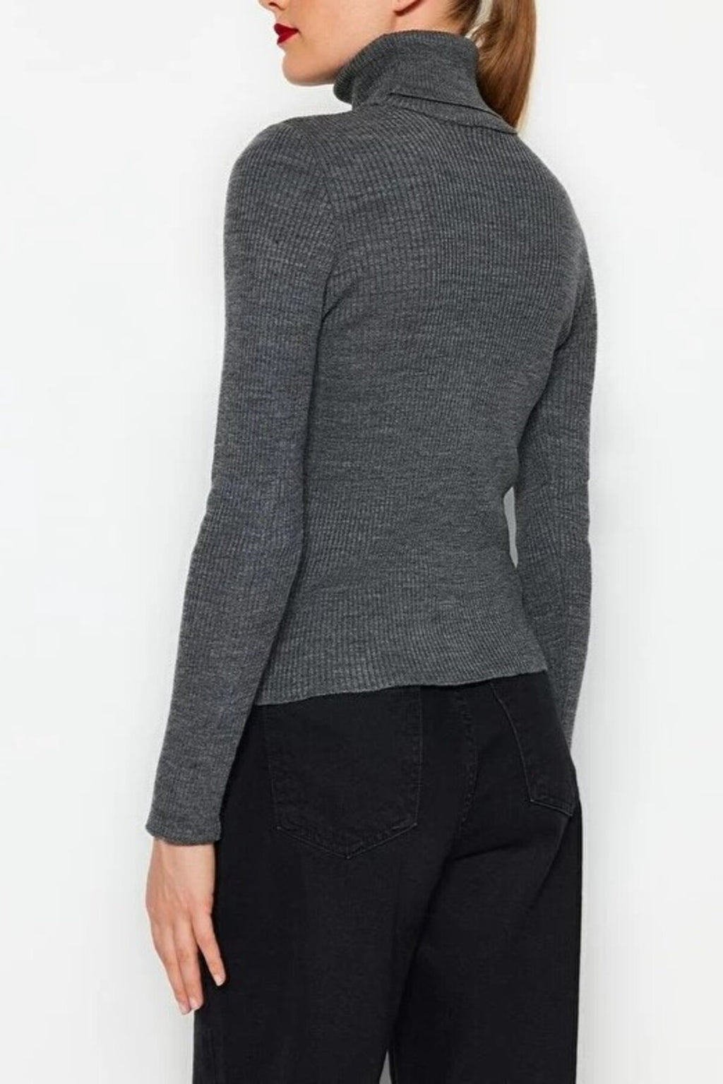 Basic Turtleneck Knit Sweater