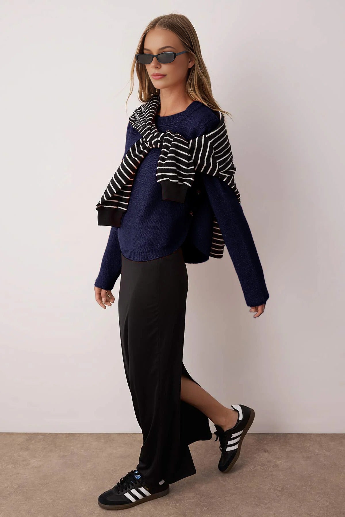 Soft Textured Knit Sweater with Button Detail